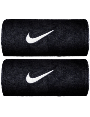 Nike Swoosh Jumbo Wristbands 2pk - Black